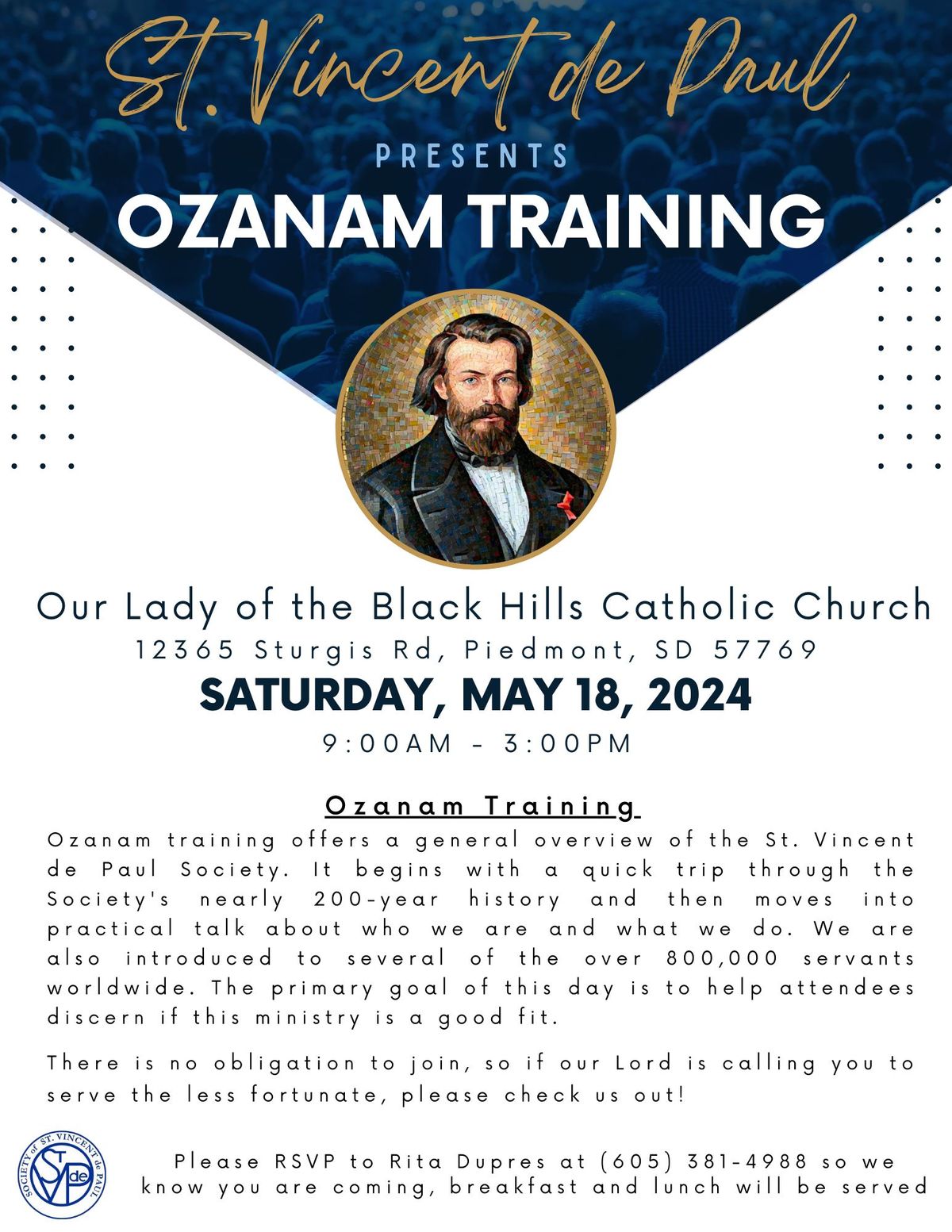St. Vincent de Paul presents OZANAM TRAINING