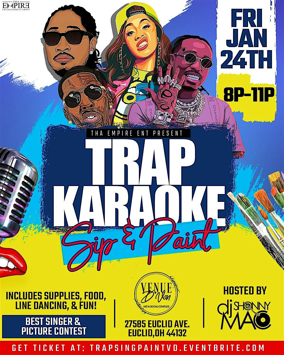 Trap Karaoke Sip & Paint