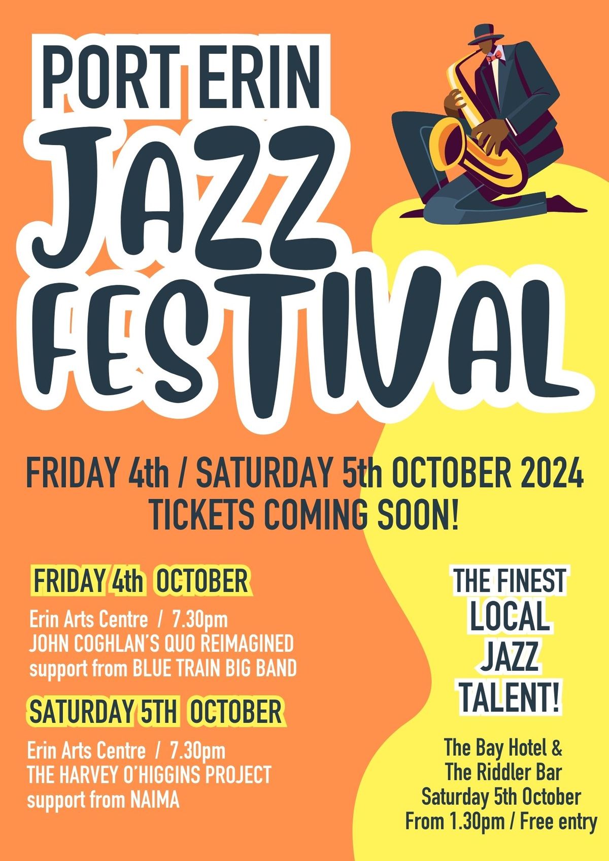 Port Erin Jazz Festival - TICKETS COMING SOON!