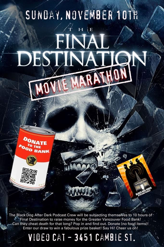 Movie Marathon Fundraiser for the Greater Vancouver Food Bank!