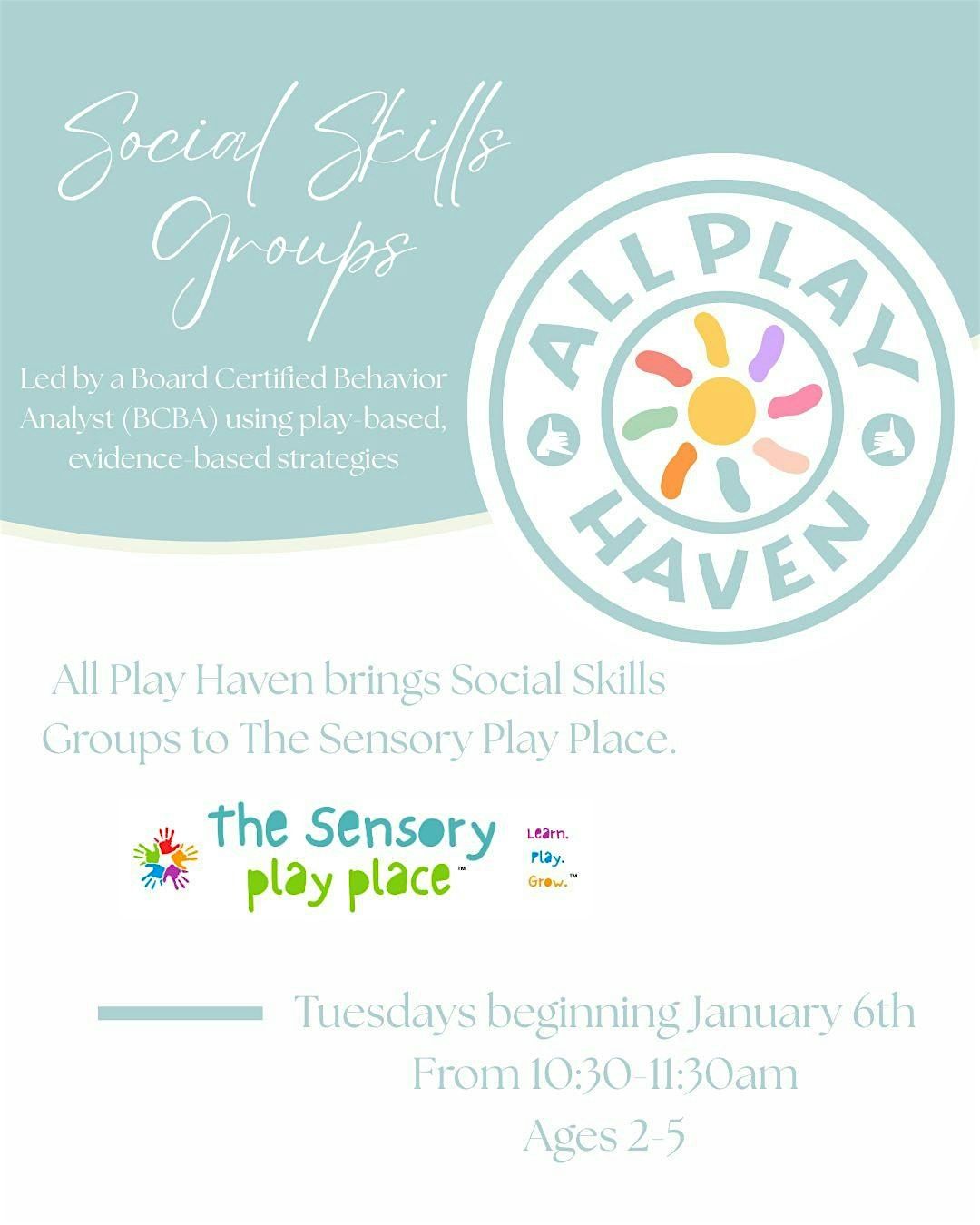 Social Skills Group 2-5 years