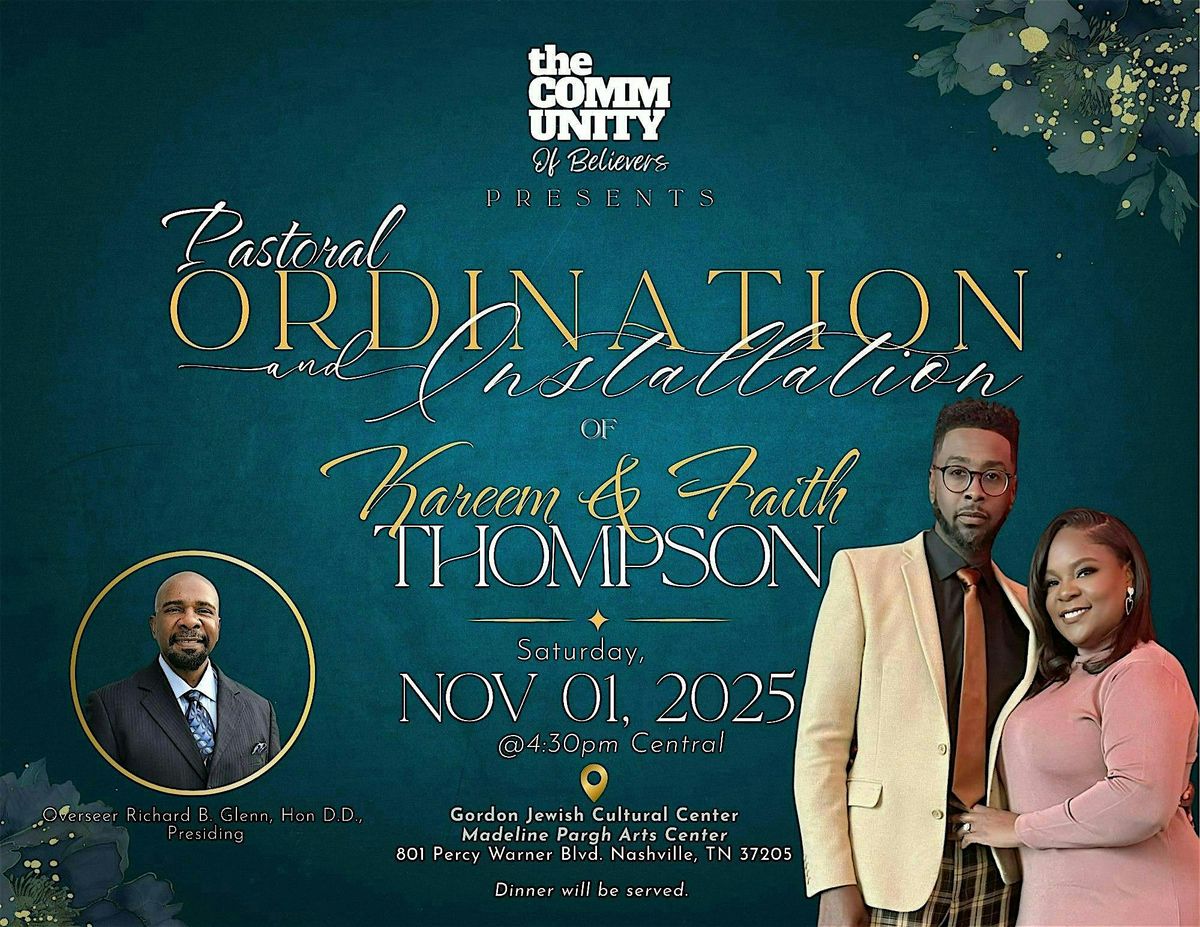 Pastoral Ordination - Kareem & Faith Thompson