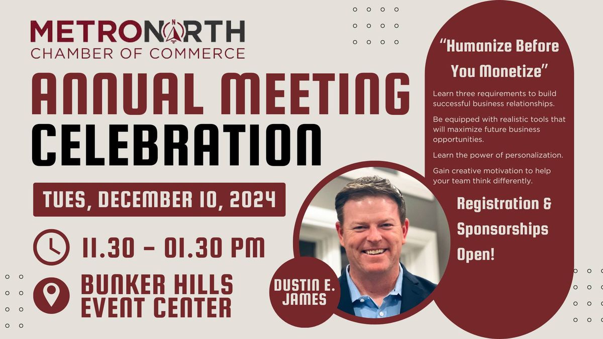 2024 MetroNorth Chamber of Commerce Annual Meeting Celebration: Humanize Before You Monetize