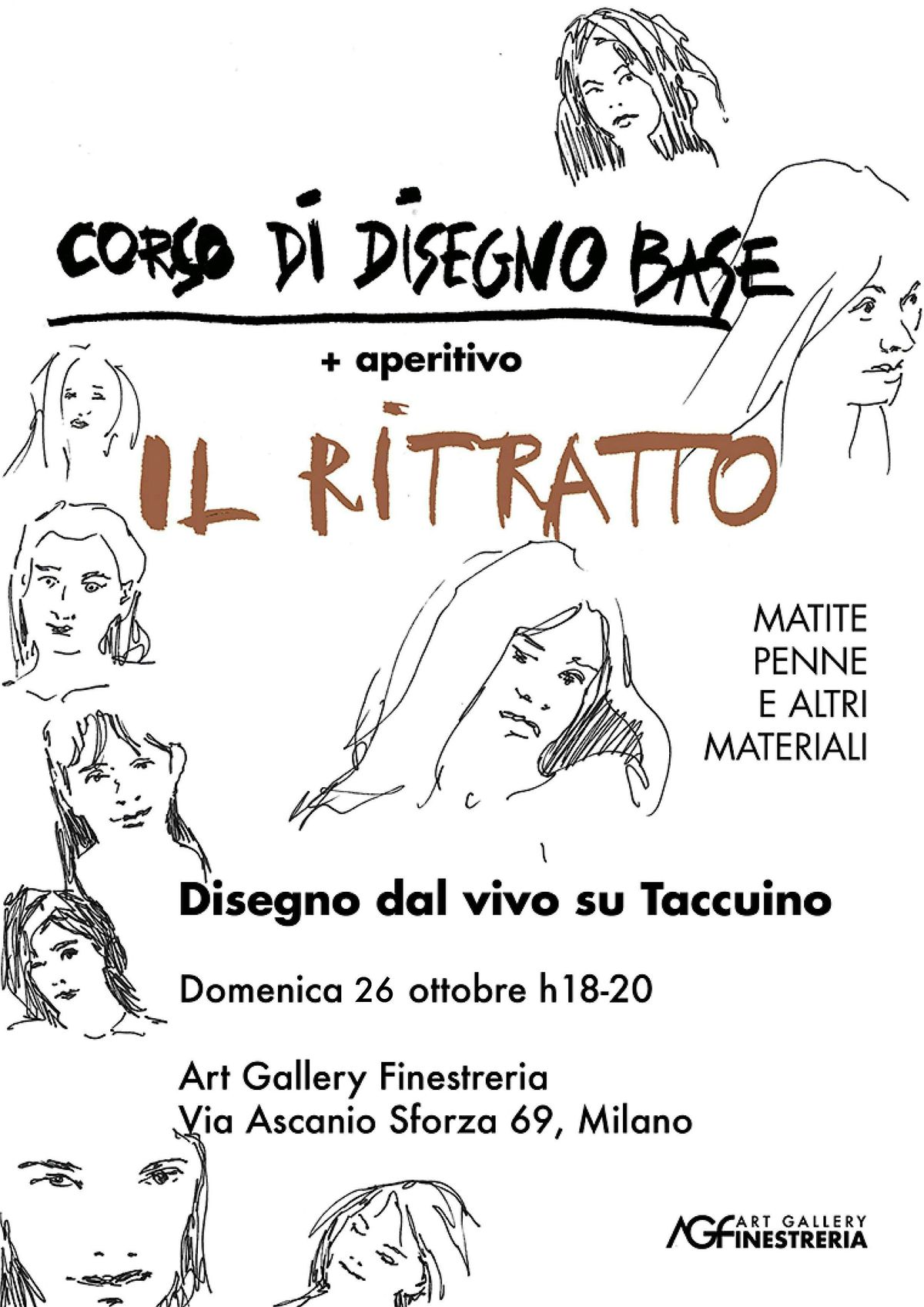 CORSO DI DISEGNO con APERITIVO