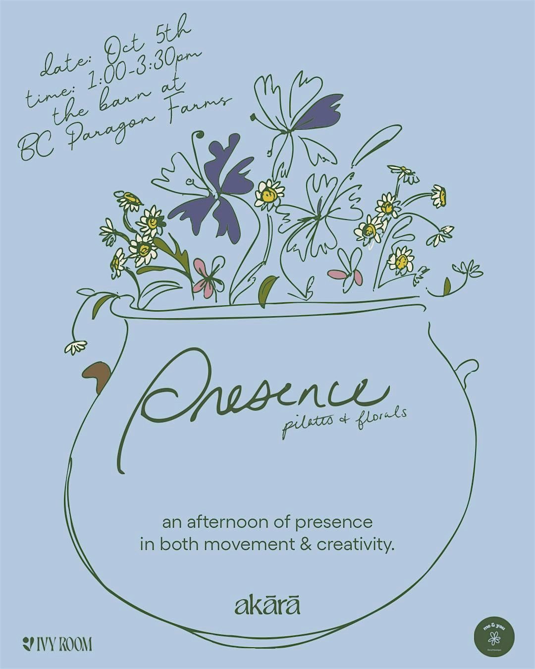 ak\u0101r\u0101: presence \u2013 pilates & florals