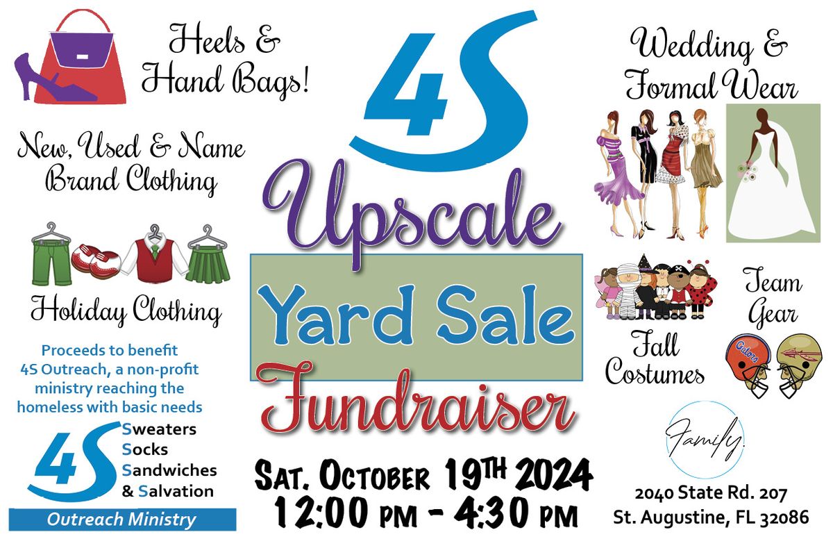 4S Upscale Yard Sale Fundraiser 10\/19\/2024