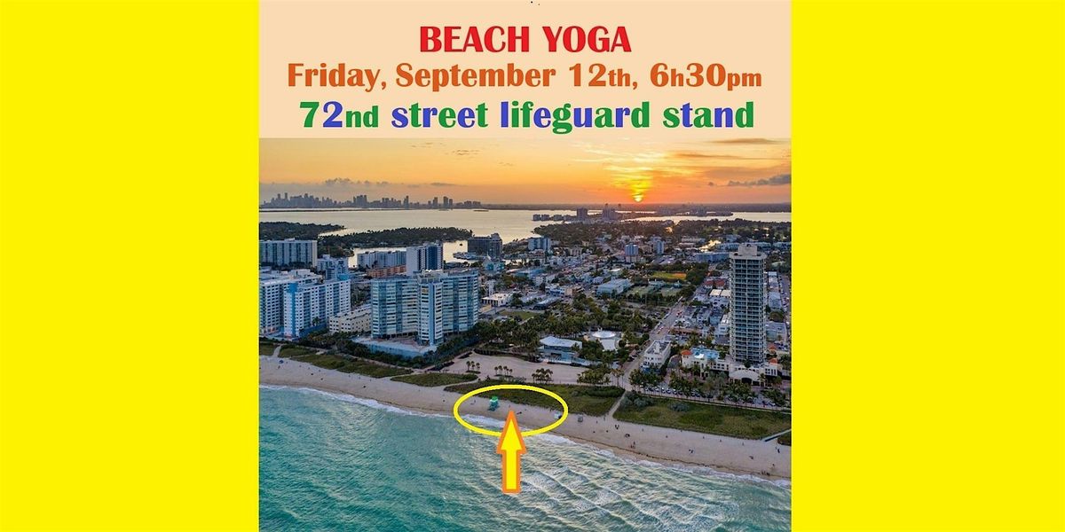 Friday Sunset Yoga on the Beach