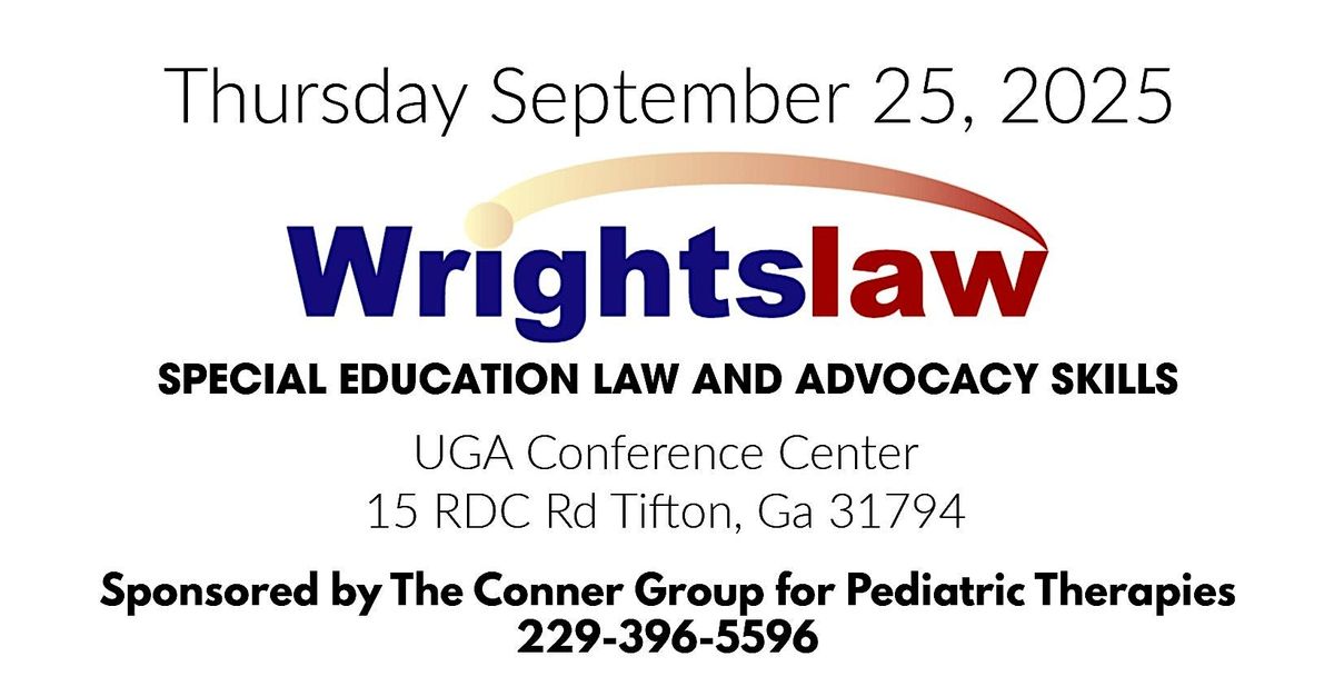 Wrightslaw Special Education Law & Advocacy Training
