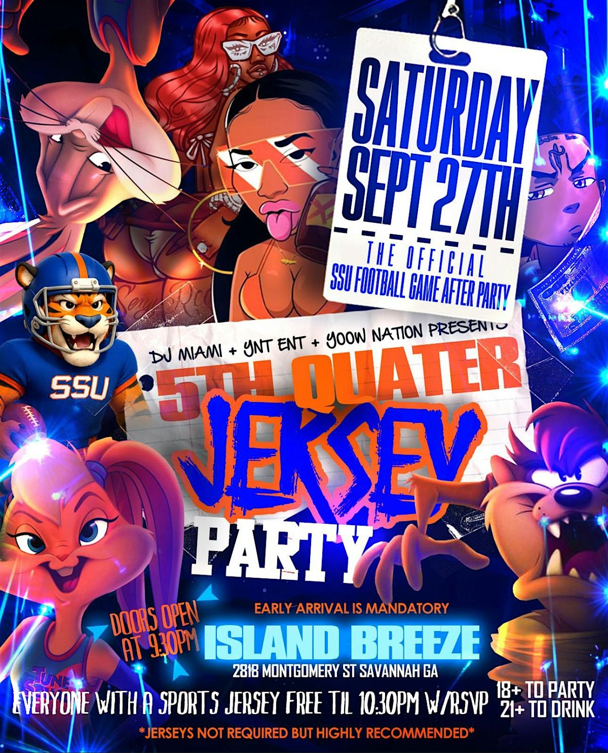 5TH QUARTER: JERSEY PARTY