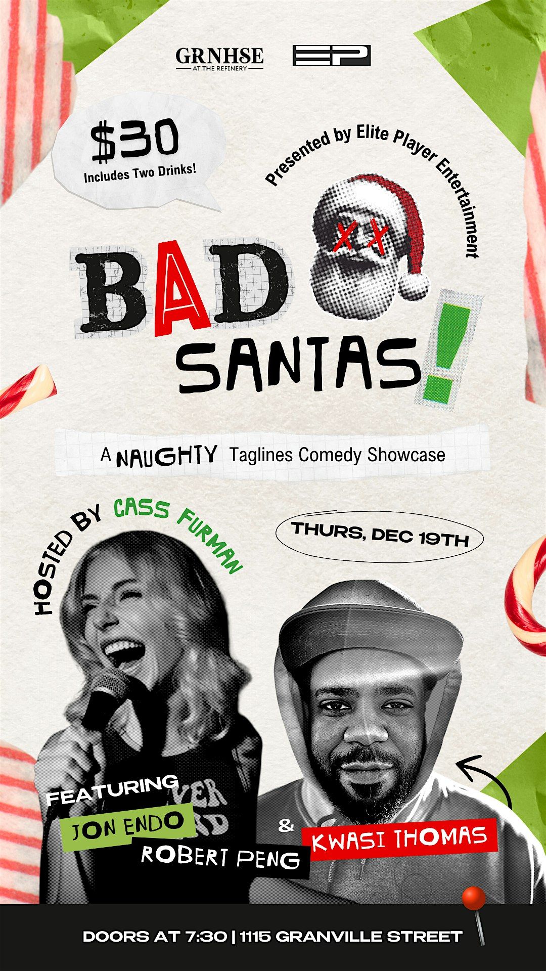 THE NAUGHTY LIST\/TAGLINES COMEDY SHOWCASE