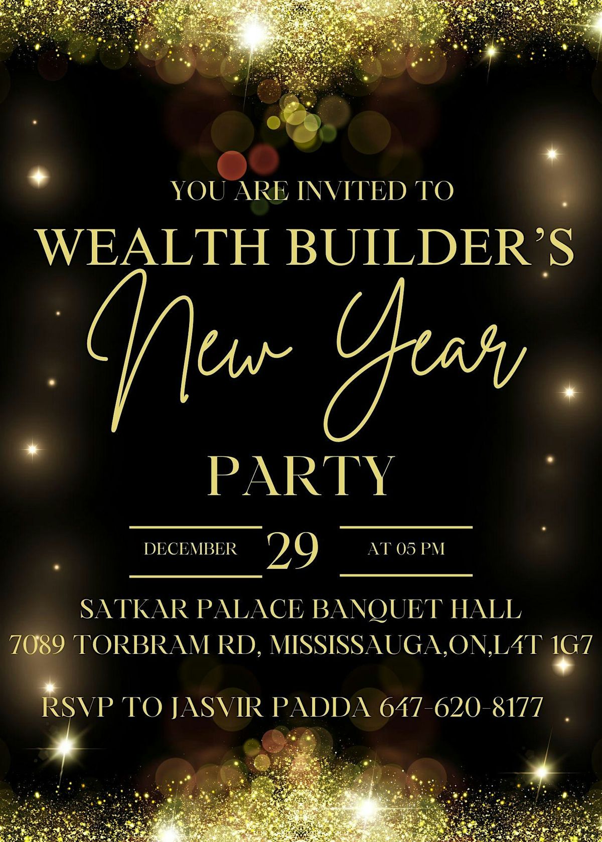 WEALTH BUILDER'S NEW YEAR PARTY