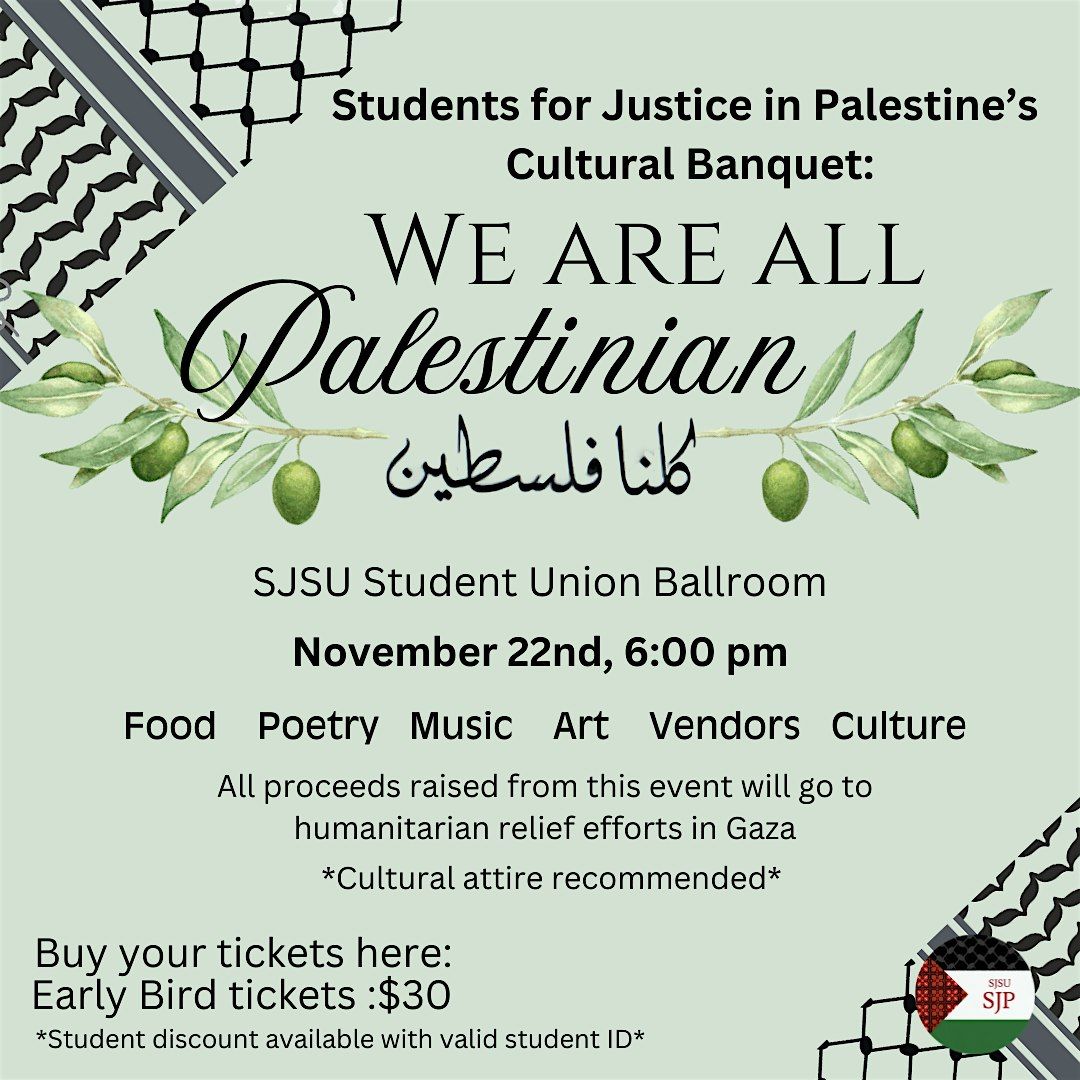 SJP Cultural Banquet: We Are All Palestinian