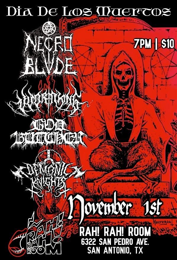 VVORMKING w\/ NECRO BLADE, GODBUTCHER and DEMONIC KNIGHTS- at Rah! Rah! Room