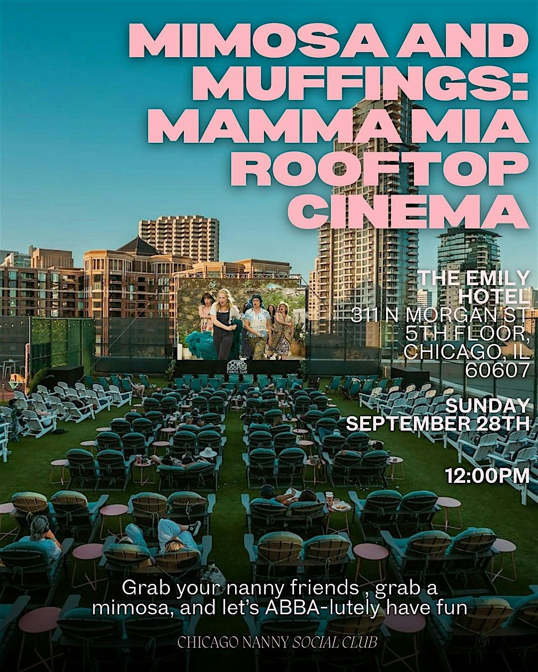 Nanny Meetup: Muffins & Mimosa Rooftop Cinema Party