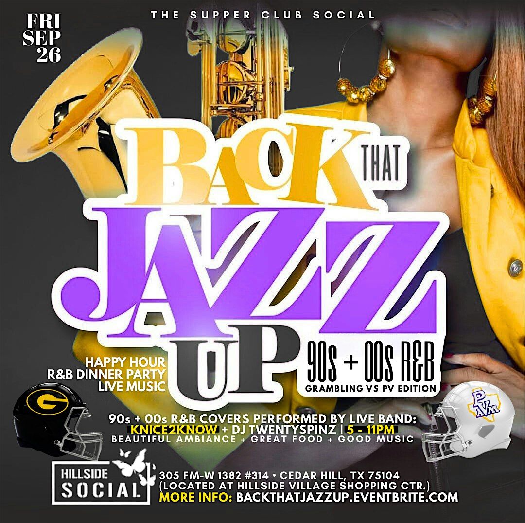 "Back That Jazz Up" Gram Vs PV - Live Music 90s + 00s R&B @ Hillside Social