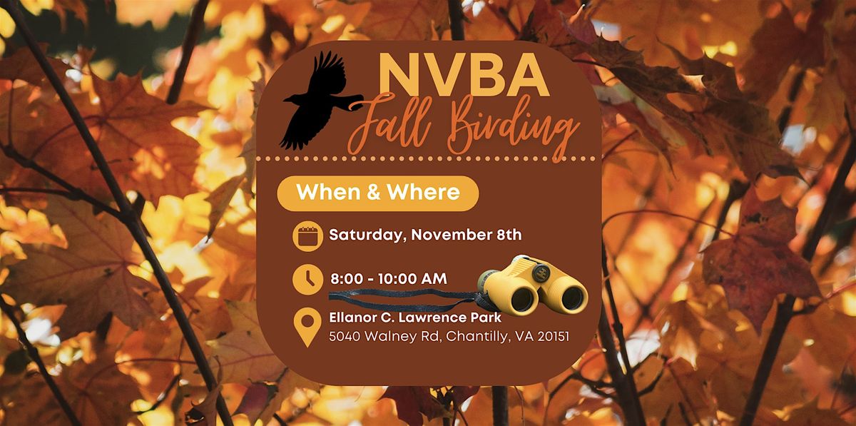 NVBA Fall Bird Walk with Robin