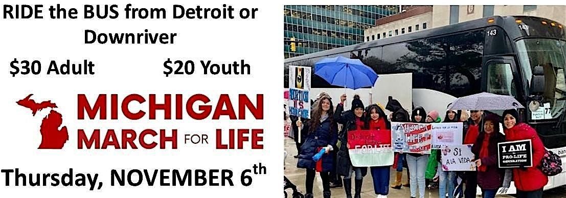 2025 Downriver Buses to Michigan March for Life