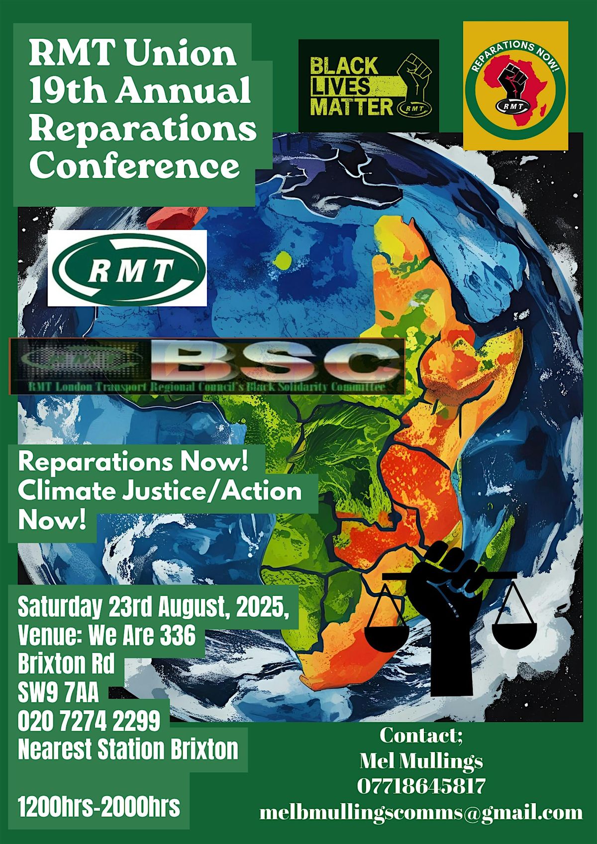 RMT'S 19TH ANNUAL REPARATIONS CONFERENCE