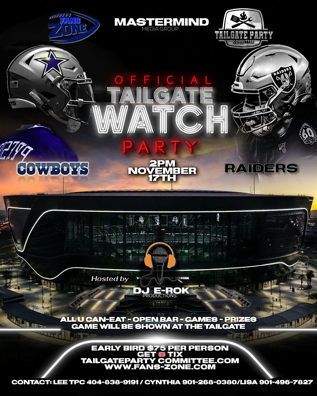 DALLAS VS LAS VEGAS TAILGATE PARTY