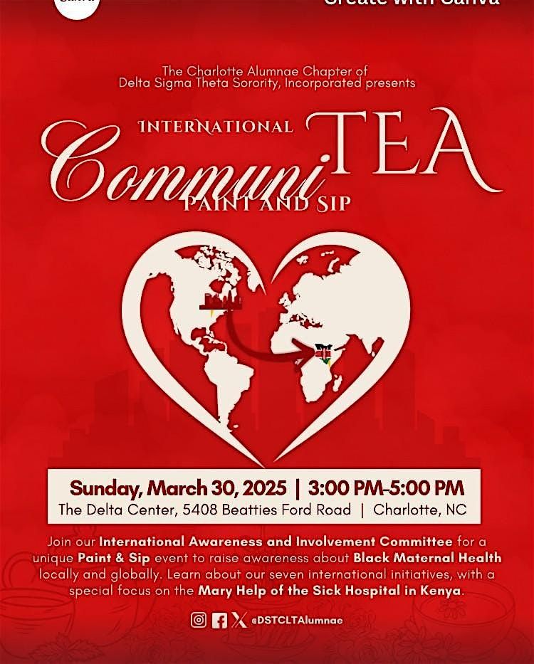 International Awareness and Involvement: CommuniTEA Paint and Sip