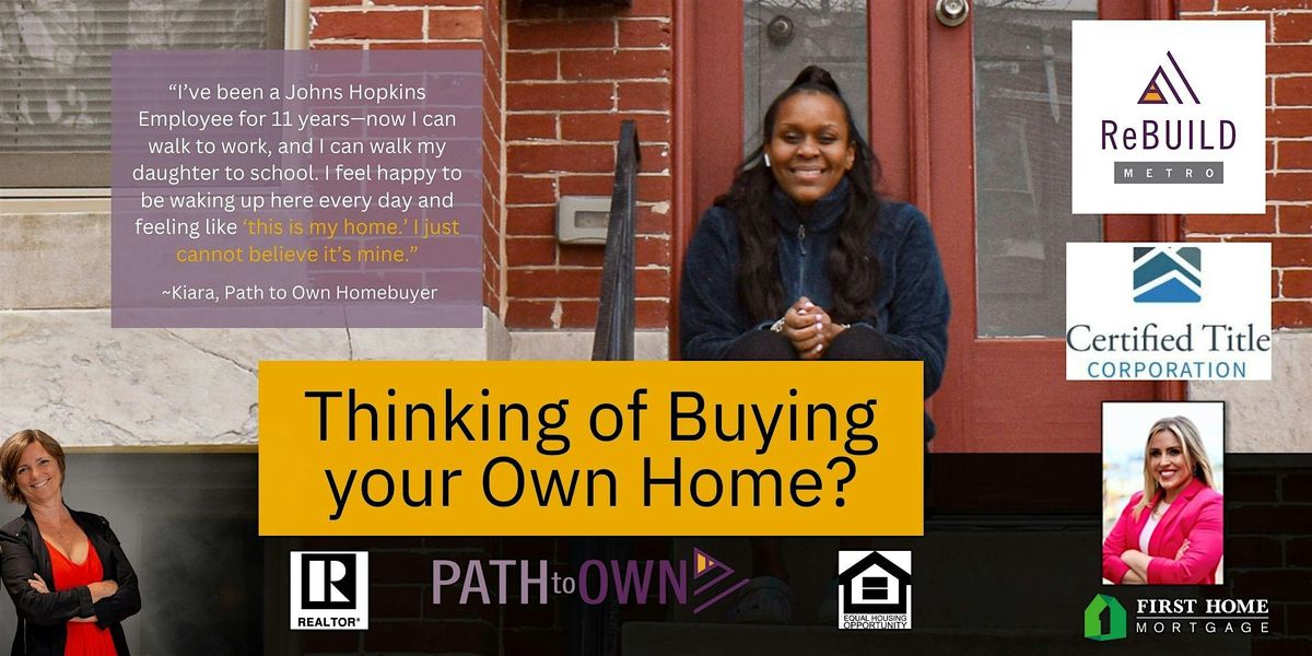 Path to Own Home Buying Workshop with ReBUILD Metro