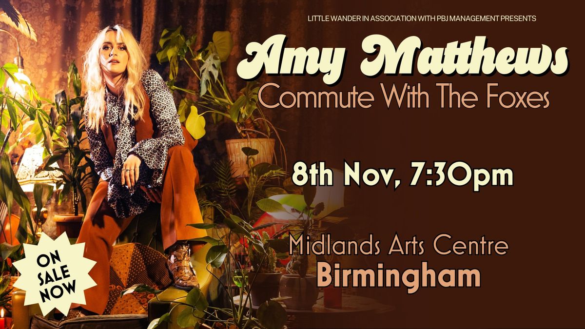 Amy Matthews - Commute With The Foxes - Midlands Arts Centre, Birmingham