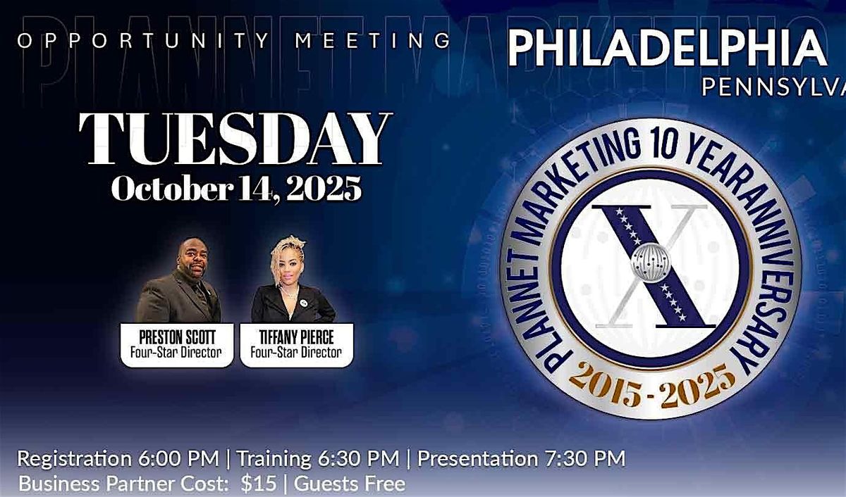 Plannet Marketing Philadelphia 10 Year Anniversary Opportunity Meeting