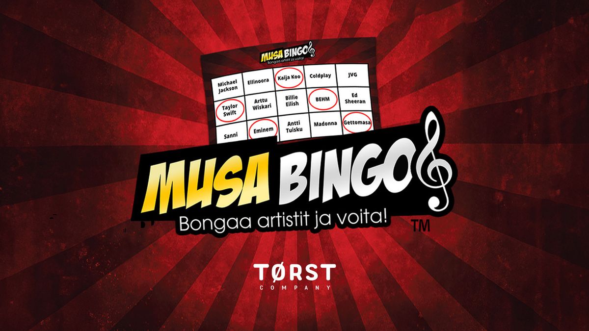 Musabingo \u2013 Bongaa artistit ja voita!