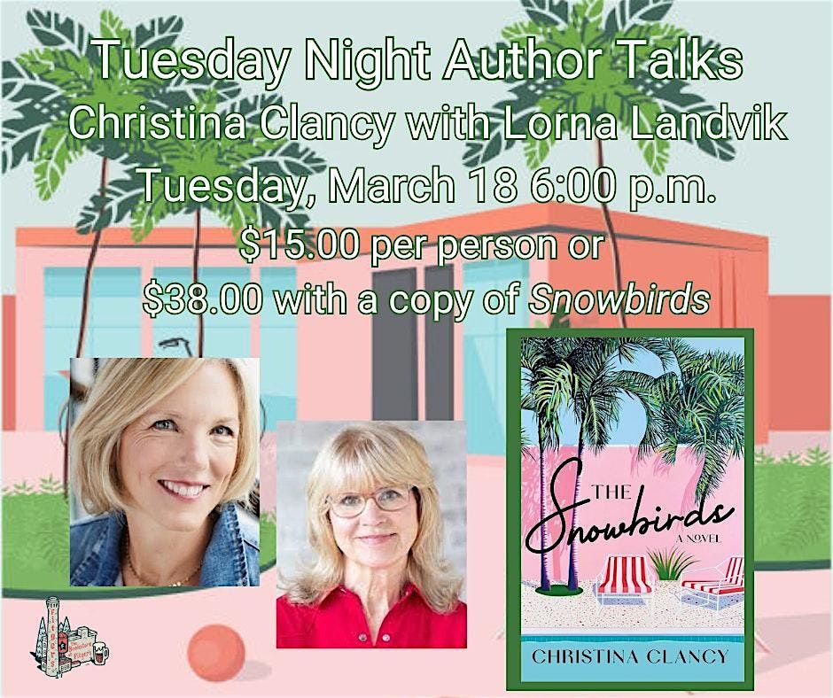 Tuesday Night Author Talks with Christina Clancy and Lorna Landvik