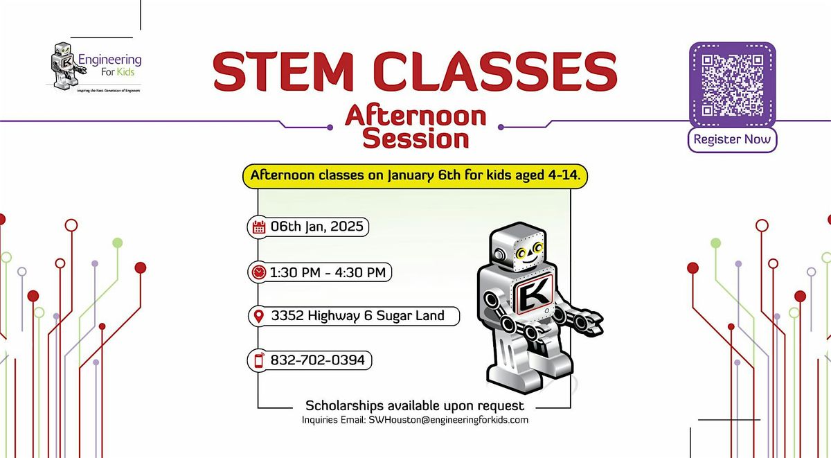 STEM Classes - Afternoon Session