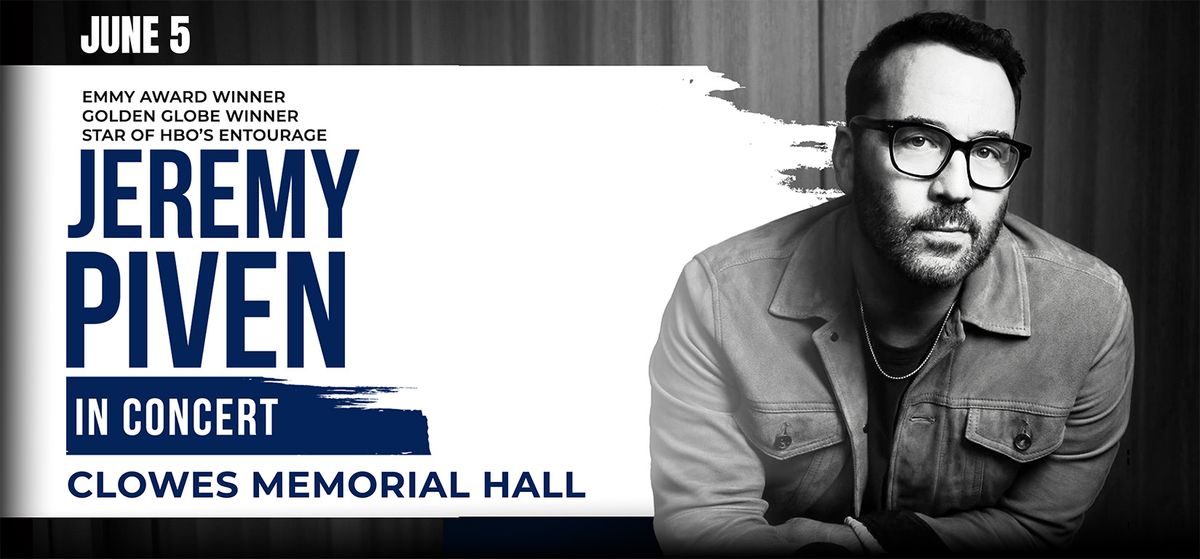 Jeremy Piven at Clowes Memorial Hall