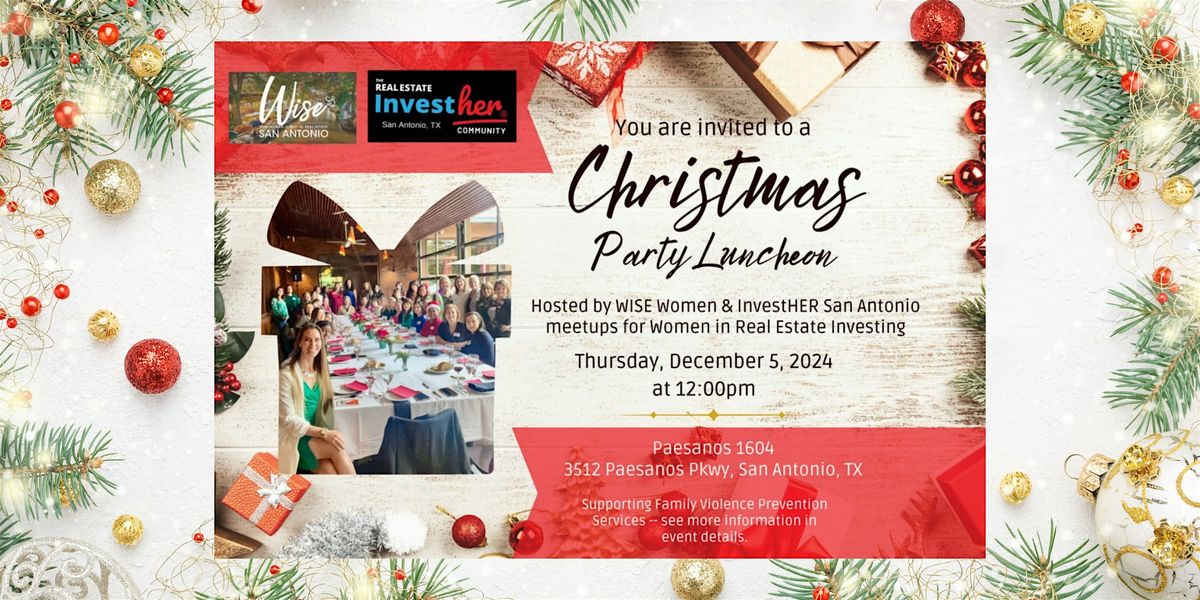 Wise San Antonio + InvestHer for our Annual Christmas Party