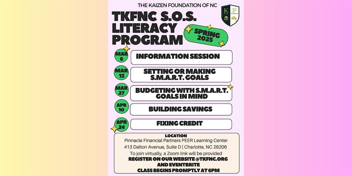 TKFNC S.O.S Literacy Program | Spring 2025