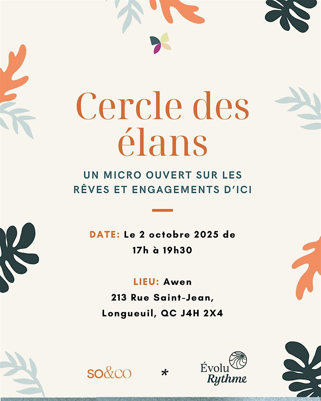 Cercle des \u00e9lans - Micro-ouvert sur les r\u00eaves et engagements d'ici