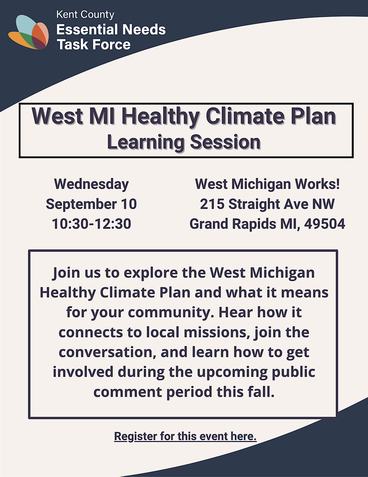 West MI Healthy Climate Plan Learning Session