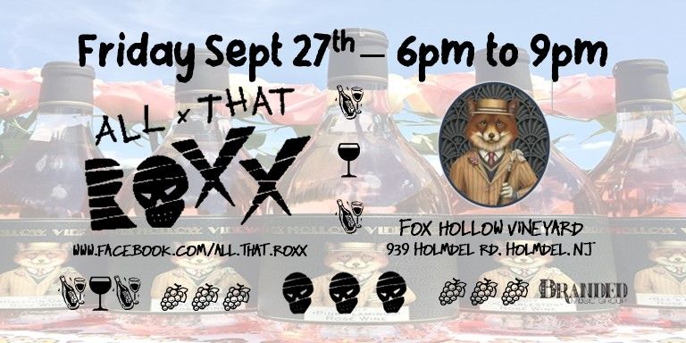 All That Roxx returns to Fox Hollow Vineyard