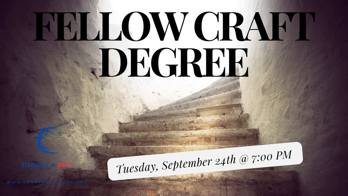 9.24.24 Fellow Craft Degree -Canaveral Masonic Lodge No. 339