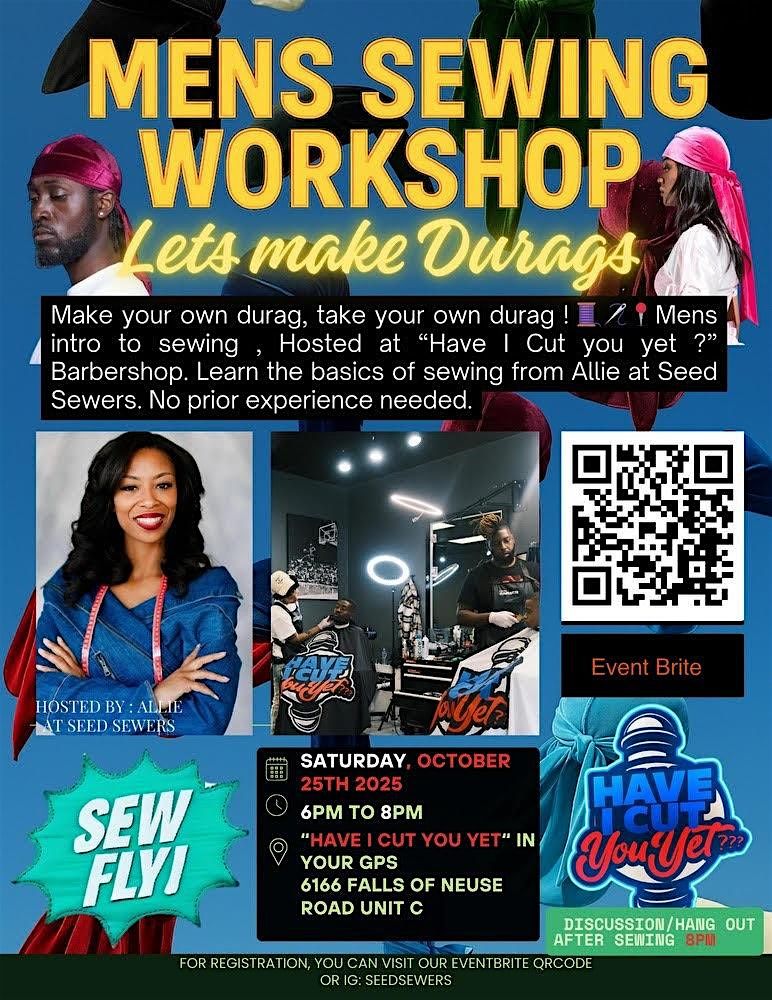 Men Sew Too- Men's sewing workshop-Durags