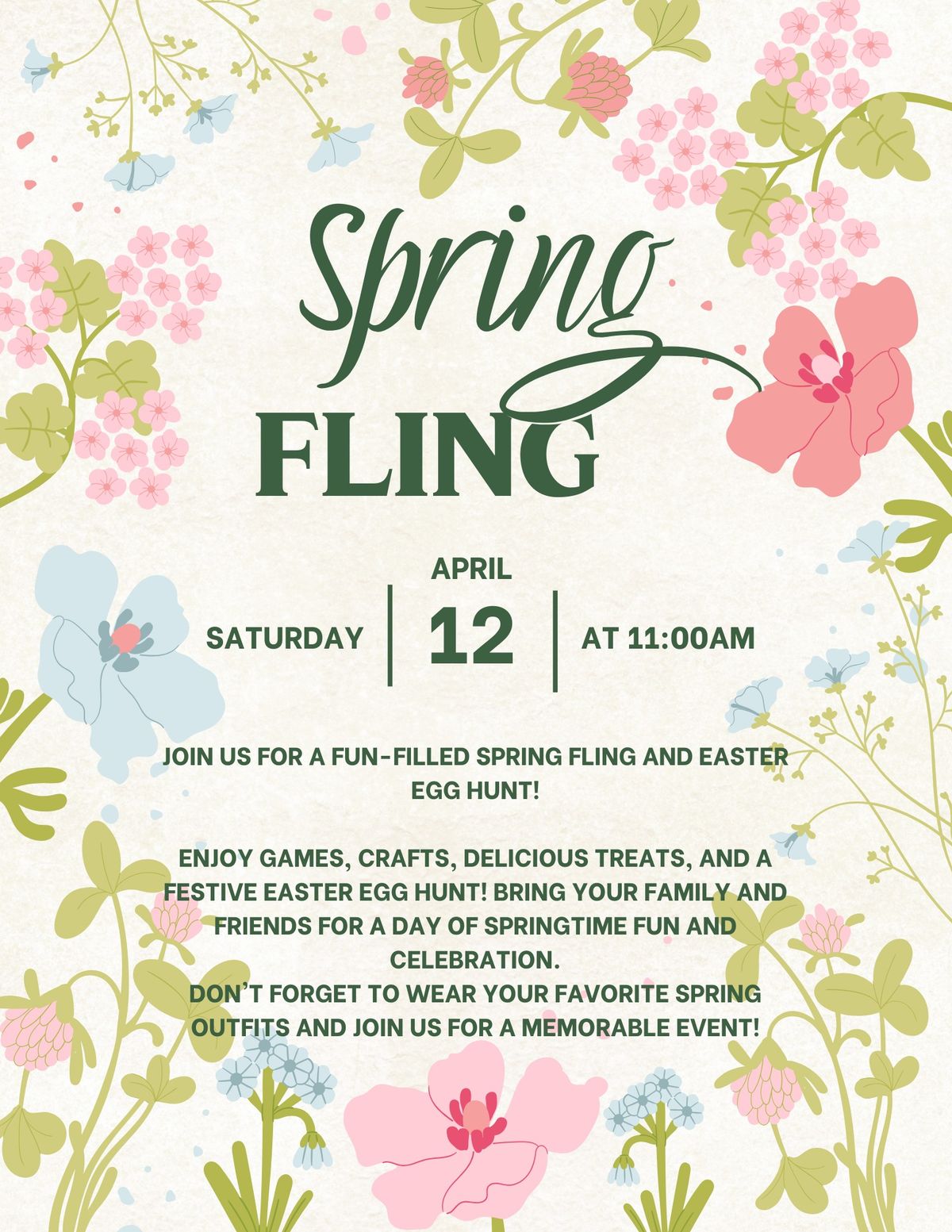 Spring Fling & Easter Egg Hunt