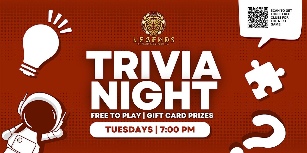 Trivia Night at Legends Sports Bar & Lounge