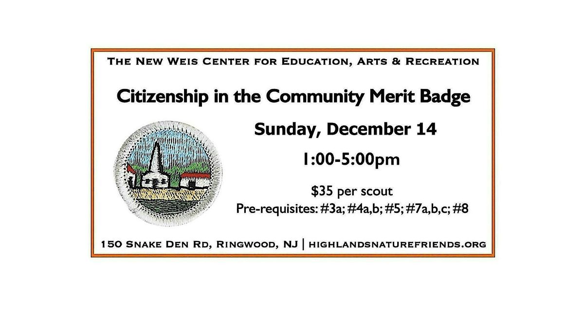 Citizenship in the Community Merit Badge
