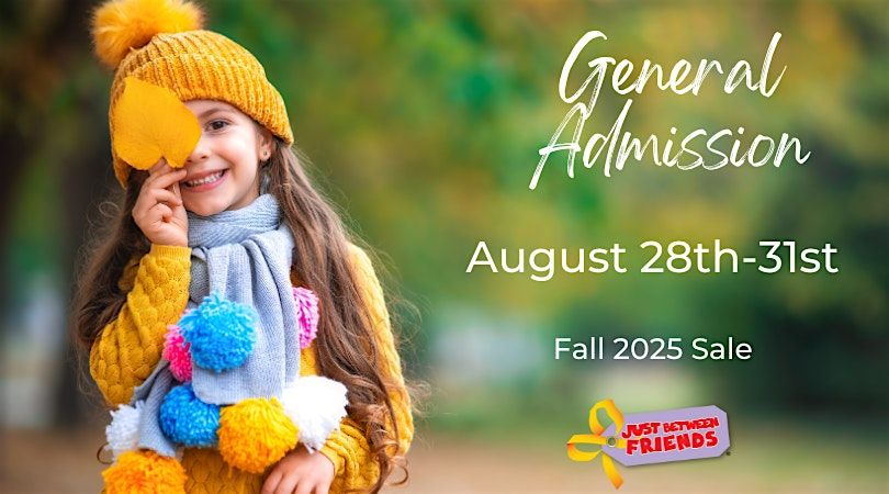 Open to the Public General Admission | JBF OP Fall 2025 Sale