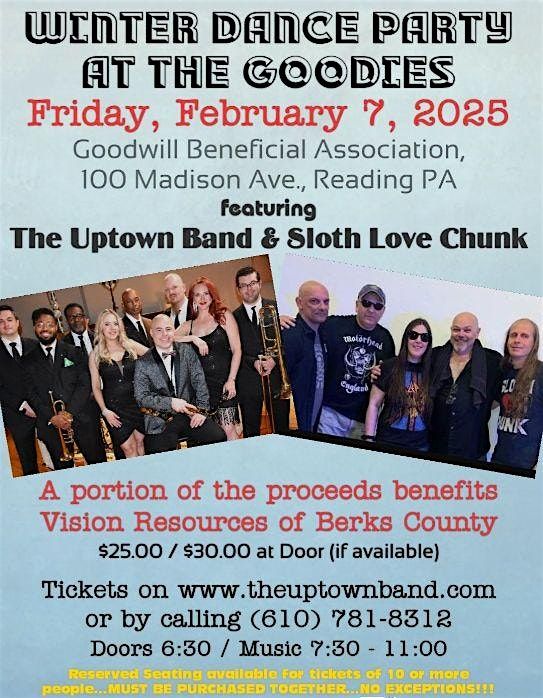 Winter Dance Party with The Uptown Band & Sloth Love Chunk