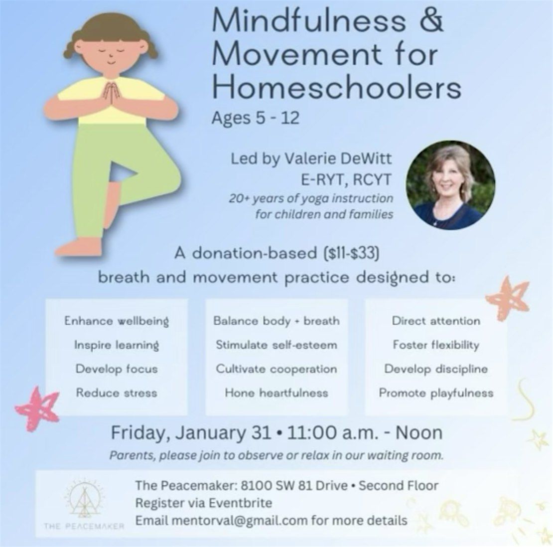 Mindfulness and Movement for Homeschoolers w\/ Valerie DeWitt