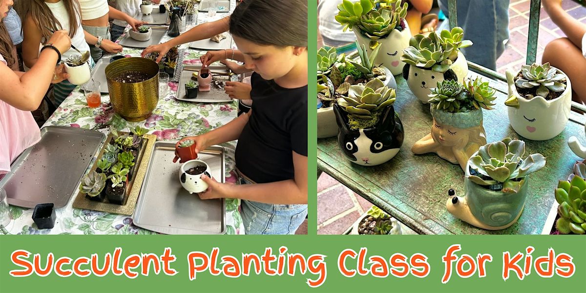 Succulent Planting Class for Kids