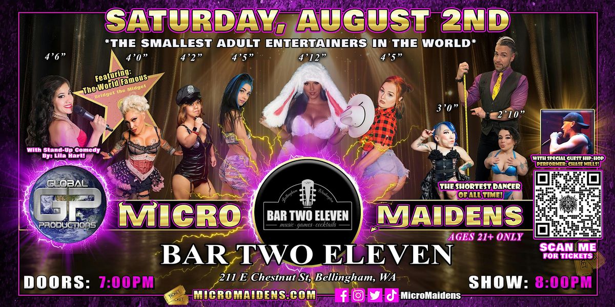 Bellingham, WA - Micro Maidens Dwarf Dancers @ Bar Two Eleven