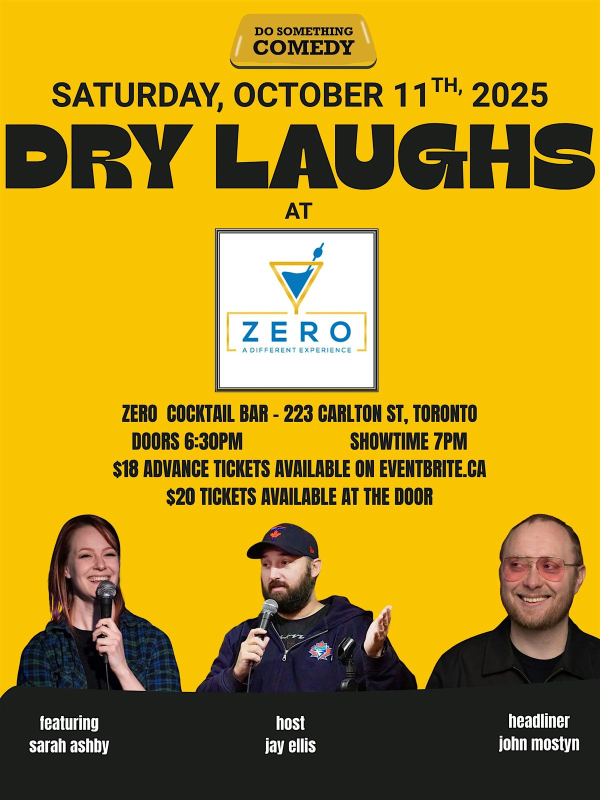 Dry Laughs @ ZERO Cocktail Bar