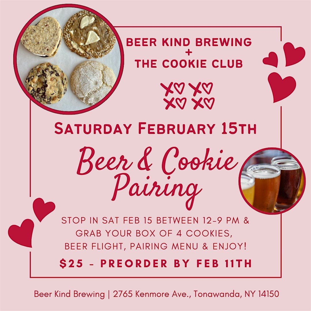 Valentine Cookie & Beer Pairing at Beer Kind Brewing