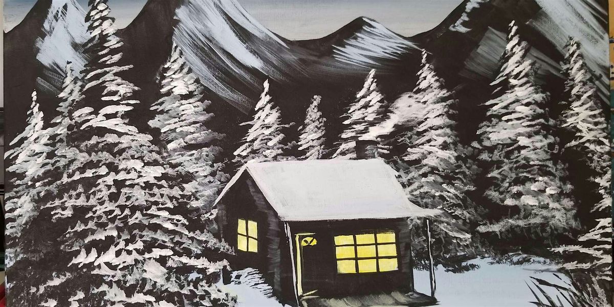 Mountain Christmas Eve - Paint and Sip by Classpop!\u2122