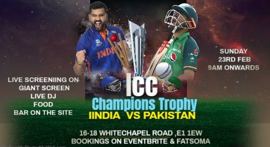 Ind Vs Pak Icc match Live Screening